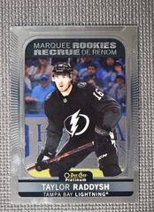 2021-22 O-Pee-Chee Platinum Marquee Rookies #272 Taylor Raddysh Lightning